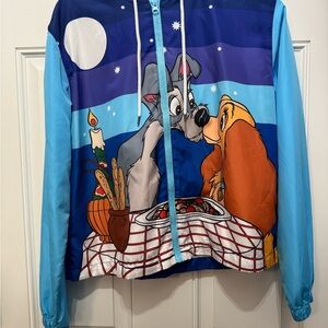 2020 Disney Parks Lady and the Tramp Windbreaker Jacket Adult Size S small